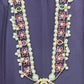 Floral Pearl & Stone Haar with Circular Pendant