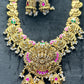 Temple Jhumka Pendant Long Necklace Set