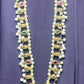 Pearl Temple-Style Haar with Ruby & Emerald Stones