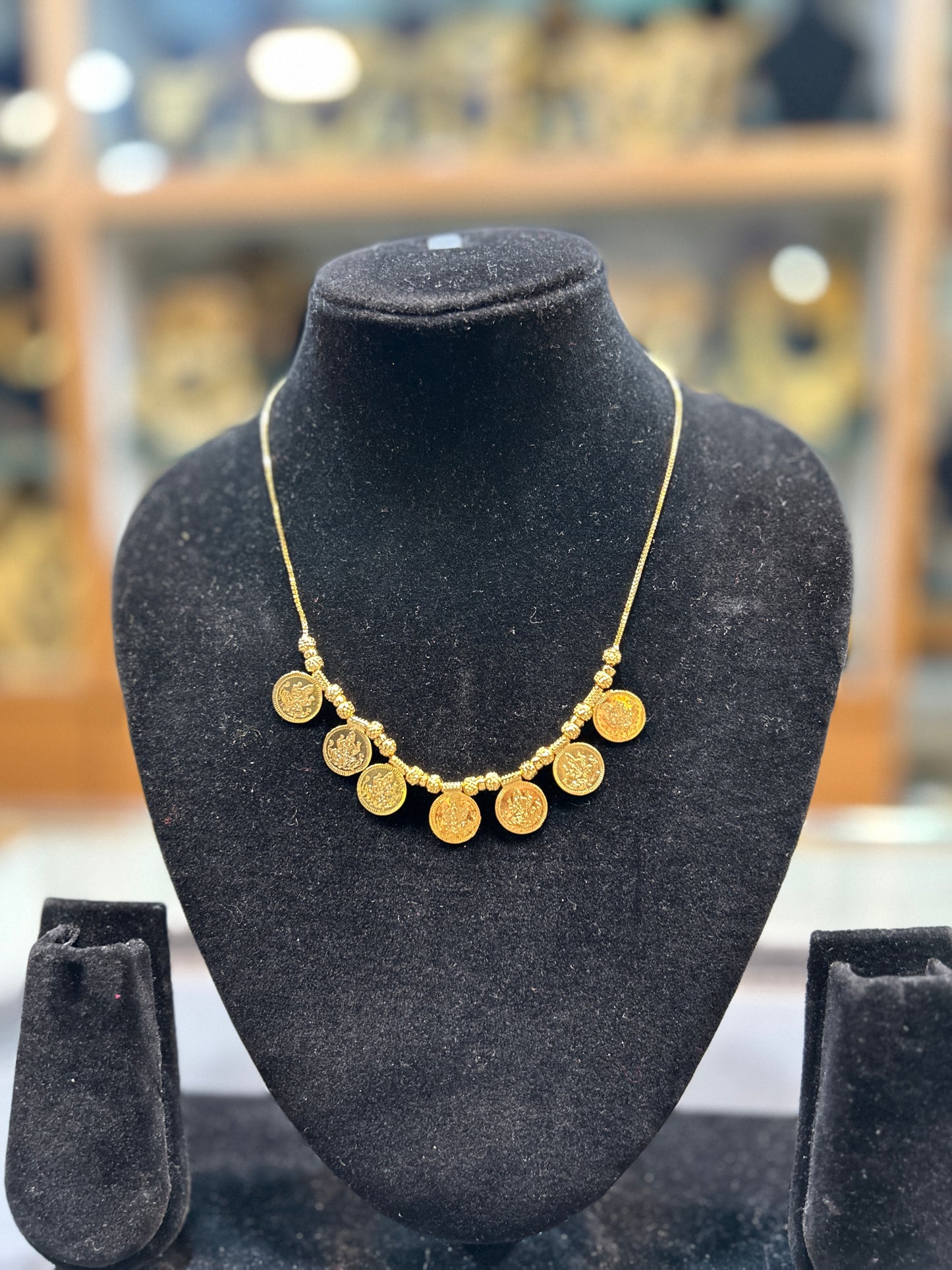 Traditional Maharashtrian Coin Pendant Necklace