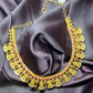 Temple Bells Necklace with Pink Stone Accents
