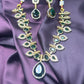 Emerald Green Stone Necklace Set