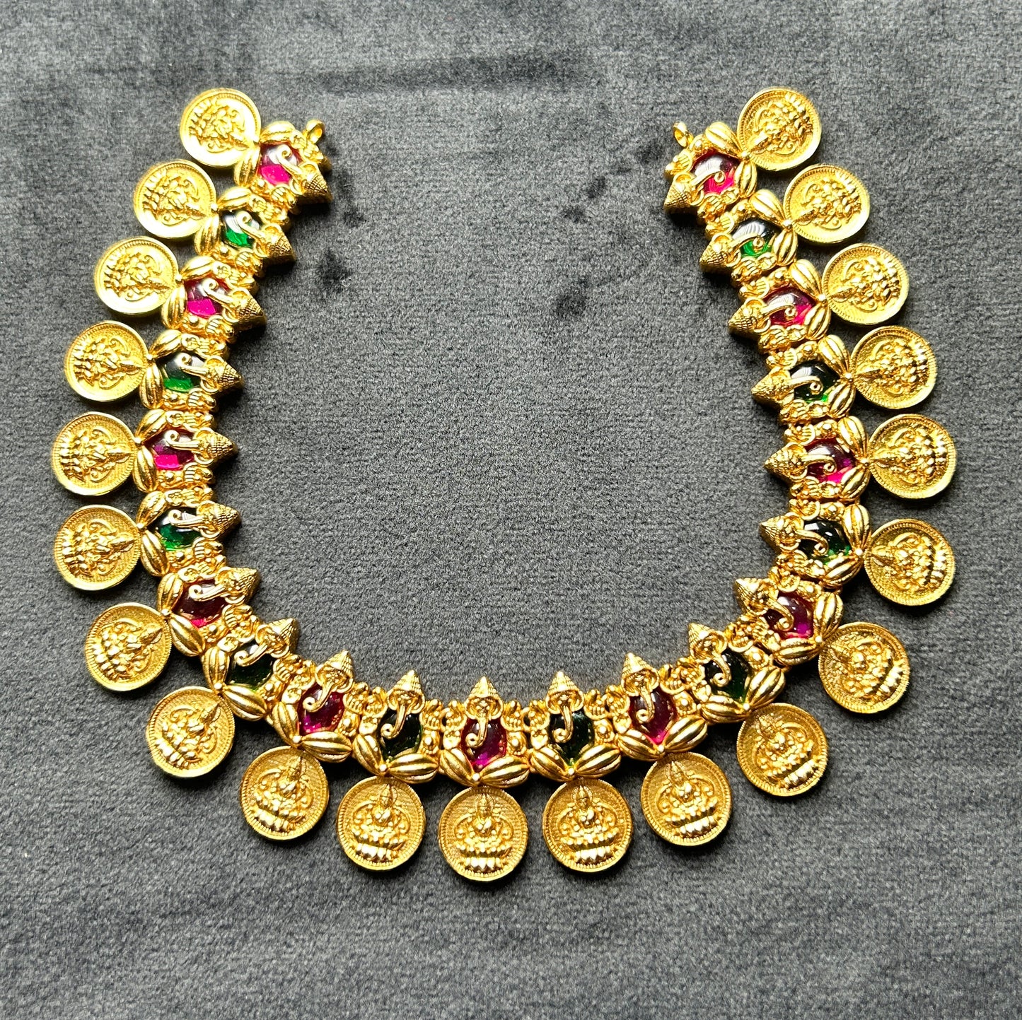 Ganesha Lakshmi Kasu Haram Necklace