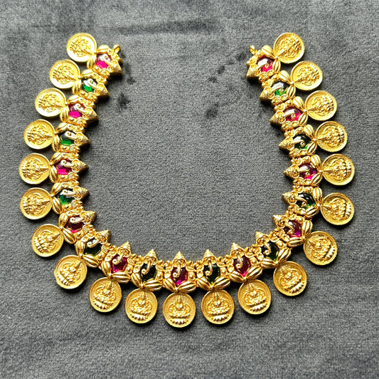 Ganesha Lakshmi Kasu Haram Necklace