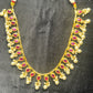 Ruby & Pearl Drop Necklace