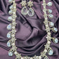 Crystal Teardrop Long Necklace Set