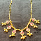 Floral Ruby Drop Maharashtrian Necklace