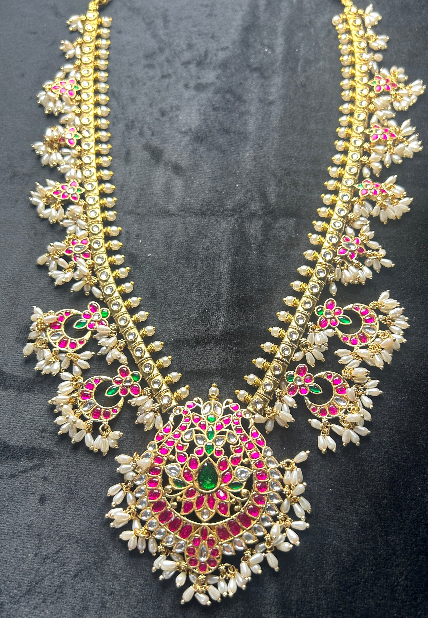 Bridal Pachchikam Kundan Haar