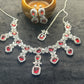 Ruby Regal Radiance Necklace Set