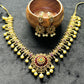 Lotus Pearl Antique Necklace Set