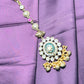 Heritage Green Enamel & Stone Maang Tikka