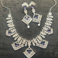 Violet Luxe Square Cut Necklace Set