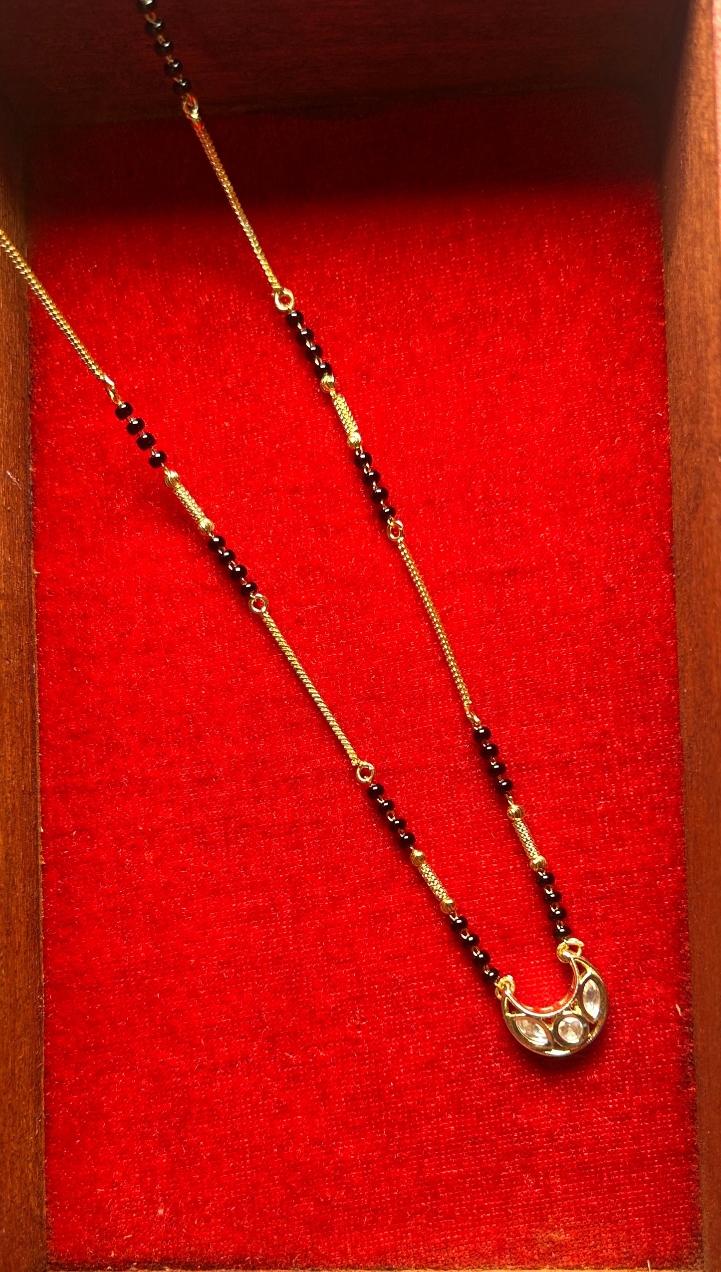 18-Inch Mangalsutra with Kundan Pendant