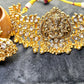 Antique Lakshmi Temple Choker Set – Kundan Work with Golden Ball Drops