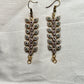 Diamond Vine Hook Earrings with Kana Chain Connector Loops
