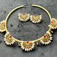 Crescent Pearl Hasli Necklace Set