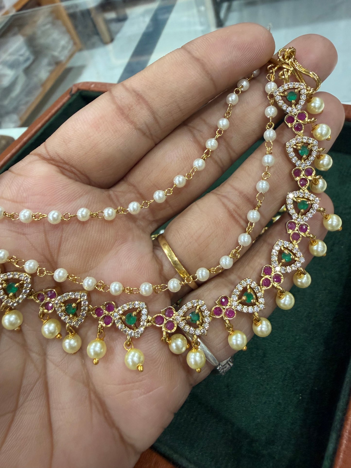 Mayuri Pearl Ear Chain