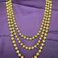 Three-Layer Round Beaded Ganthan with Green Accents