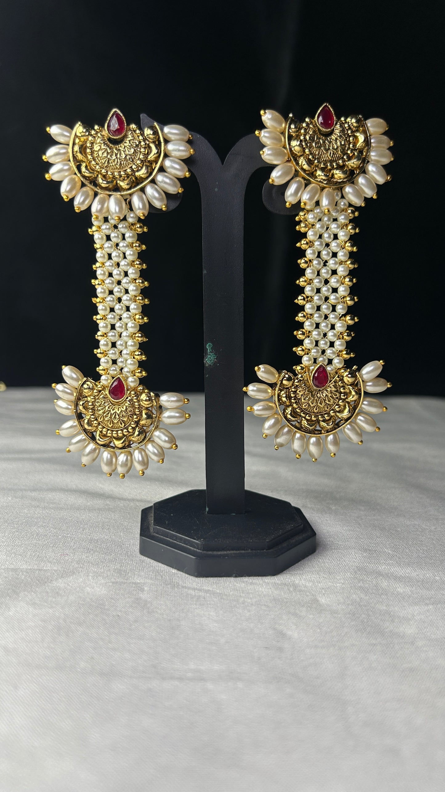 Antique Pearl Drop Pakke Earrings