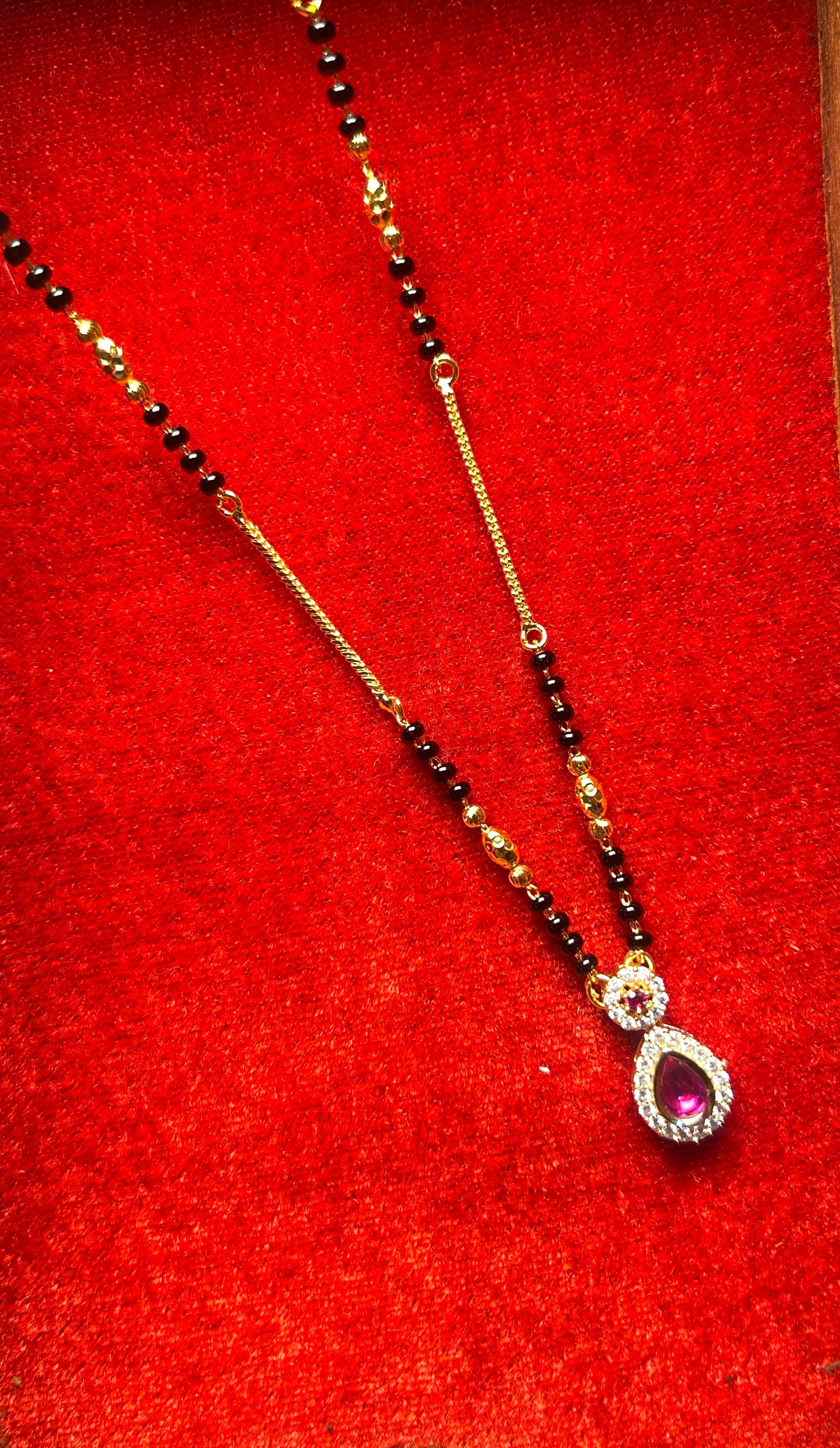 18-Inch Mangalsutra with Kundan Pendant