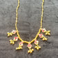 Floral Ruby Drop Maharashtrian Necklace