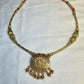 Traditional Maharashtrian Sunflower Pendant Necklace – 1 Gram Gold Finish