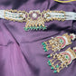 Pearl & Kundan Waistbelt with Earrings