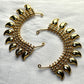 Polished Gold Finish Traditional Ear Cuffs – Leaf Motif Design