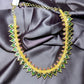 Green & Pink Heart Motif Haar