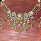 Antique Temple Inspired Kundan Necklace Set