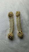 Lotus Pearl Line Earrings – Pakke Style
