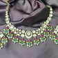 Multicolor Kundan Peacock Necklace Set