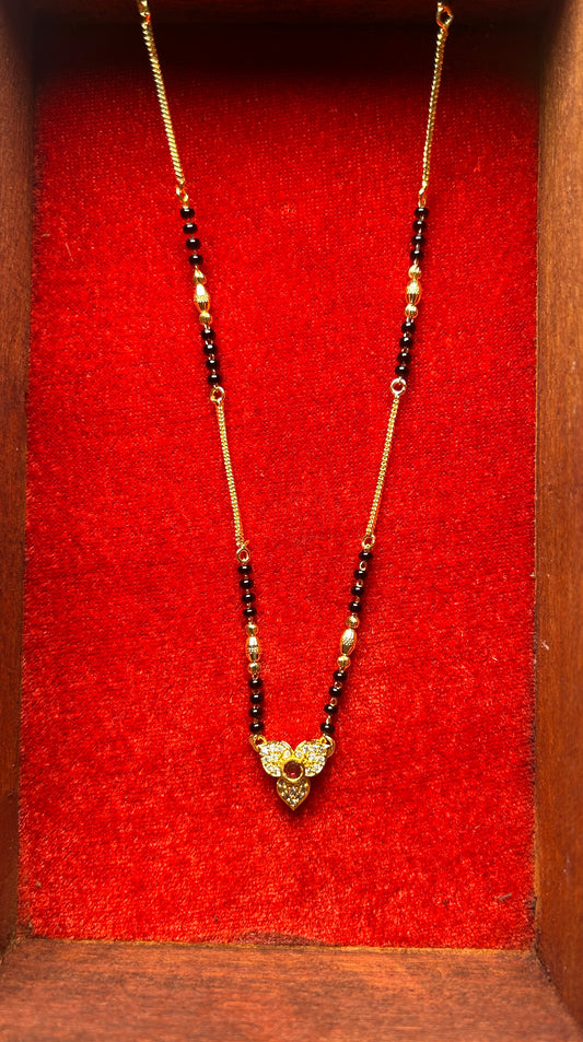 18-Inch Mangalsutra with Kundan Pendant