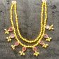 Double Layer Teardrop Ruby Maharashtrian Necklace