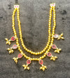 Double Layer Teardrop Ruby Maharashtrian Necklace