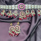 Royal Ruby & CZ Choker Set