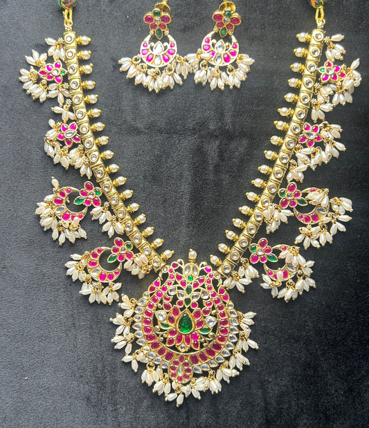 Bridal Pachchikam Kundan Necklace Set