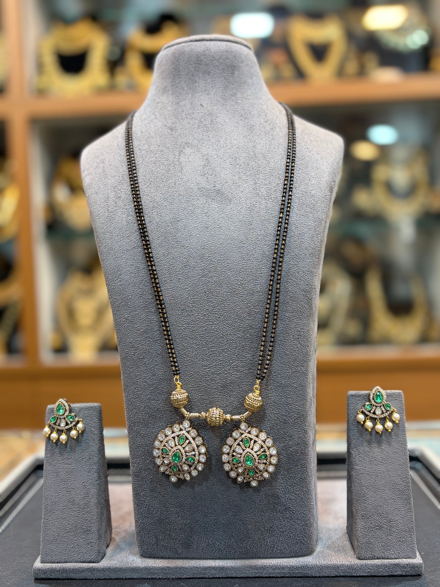 ✨ Designer AD Stone Mangalsutra Set ✨