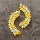 Golden Pearl Curve Ear Cuffs