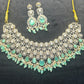 Royal Mint Green Kundan Choker Set