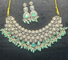 Royal Mint Green Kundan Choker Set