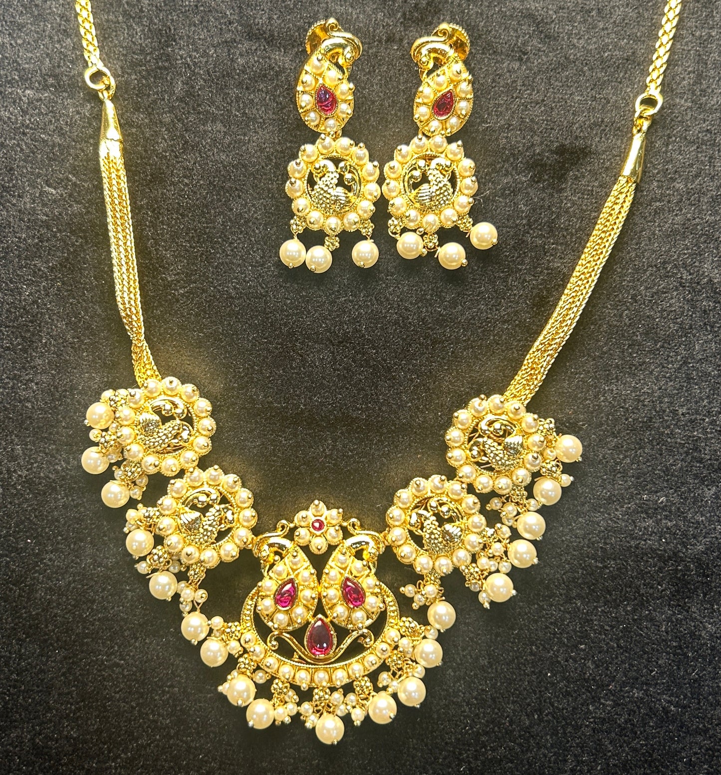 Royal Heritage Peacock Necklace Set
