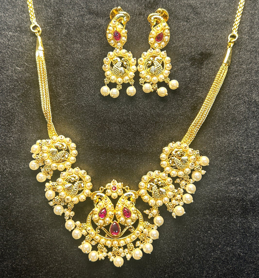 Royal Heritage Peacock Necklace Set