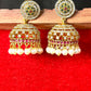 Royal Kundan Pearl Jhumka Earrings
