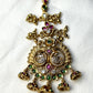 Temple-Style Peacock Maang Tikka with Jhumka Bells