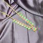 Green & Pink Traditional Haar