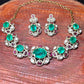 Emerald & Ruby Stone Necklace Set