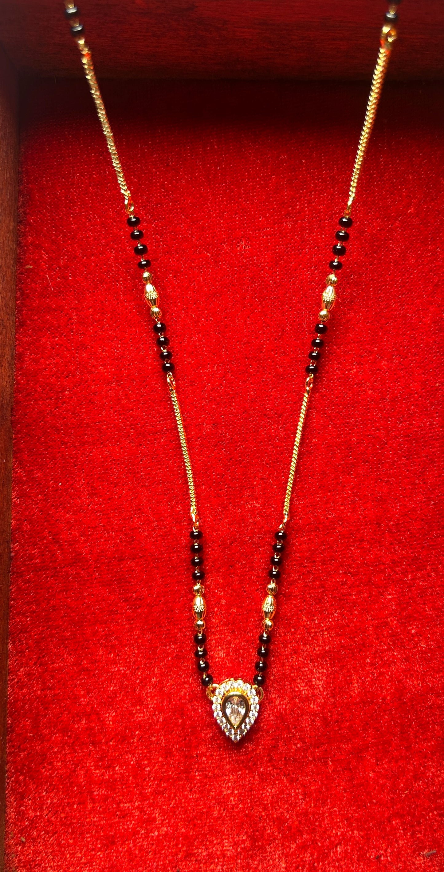 18-Inch Mangalsutra with Kundan Pendant