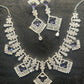 Violet Luxe Square Cut Necklace Set