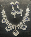 Violet Luxe Square Cut Necklace Set